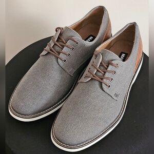 Steve Madden Mens Oxfords Grey Canvas 10M
